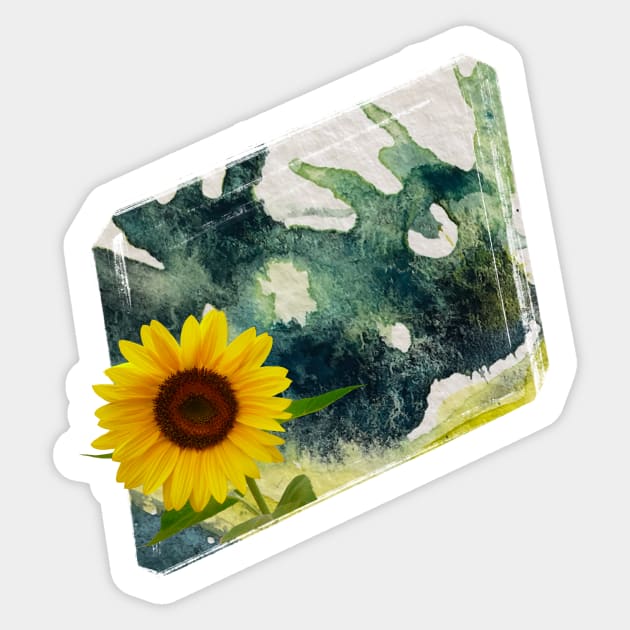 Spring Musings - Sunflower 2 Sticker by Musings Home Decor